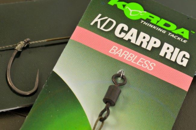 Korda N Trap KD Rig Barbless Kurv Shank Hook