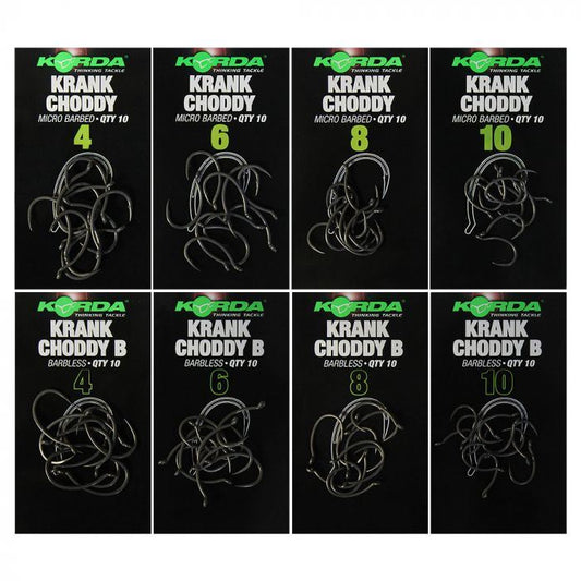 Korda Krank Choddy Barbless Hooks