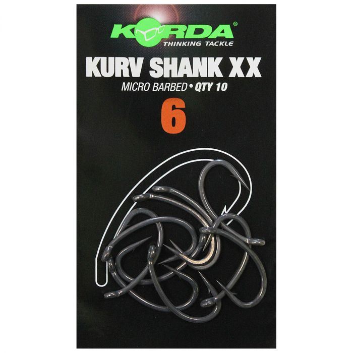 Korda Kurv Shank XX Hooks Micro Barbed