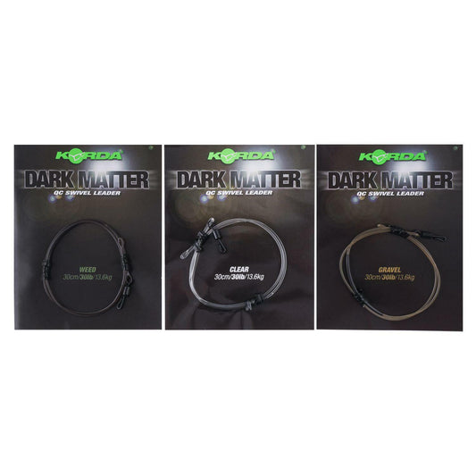 Korda Dark Matter Leader QC Swivel 30cm