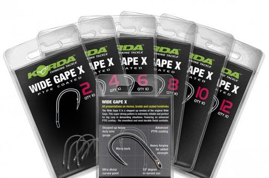 Korda Wide Gape X Micro Barbed Hooks