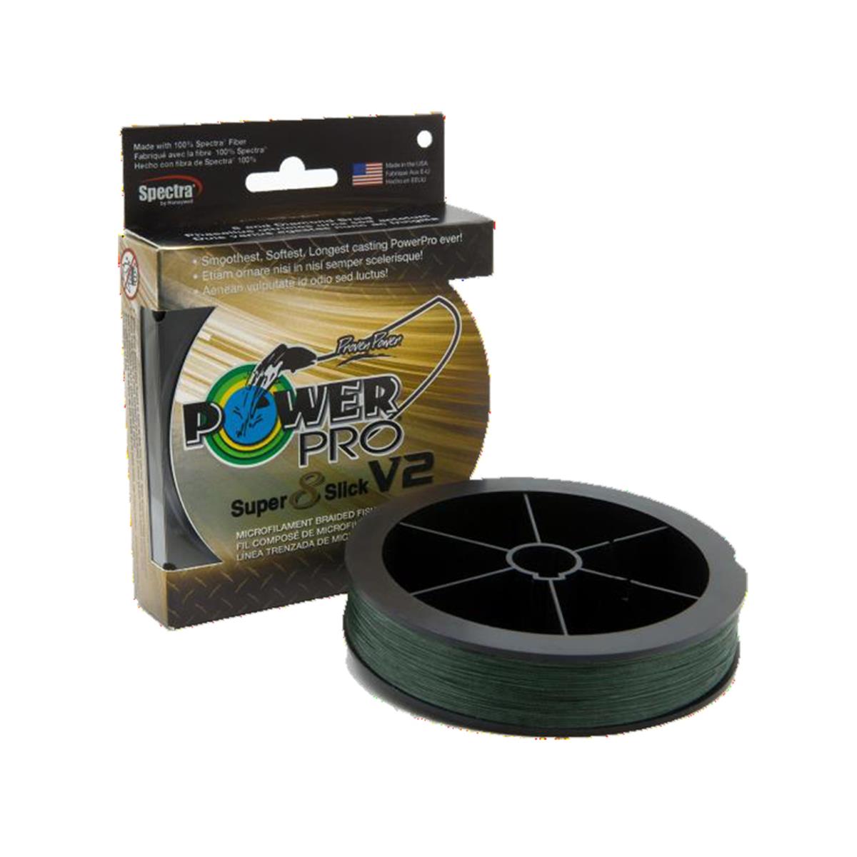 Power Pro Super 8 Slick V2 275m Moss Green 0.15mm