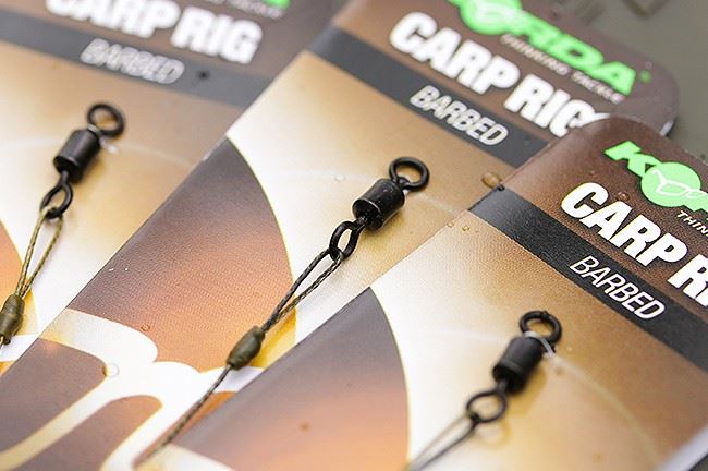 Korda Dark Matter Wide Gape Rigs Barbed